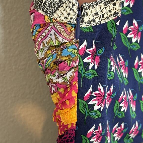 DIANE VON FURSTENBERG Rare Amabelle Flower Power Silk Maxi Dress Size 6 EUC - Picture 11 of 11